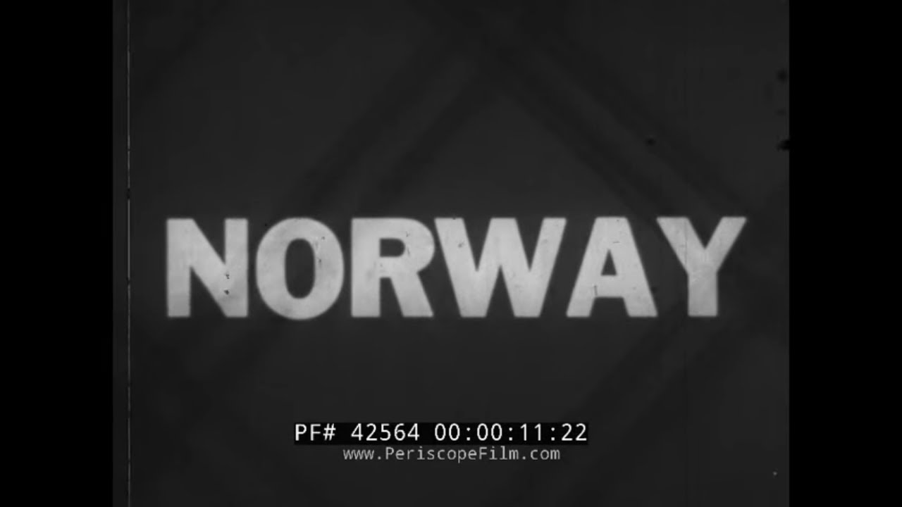 1930s NORWAY TRAVELOGUE FILM   BERGEN   OSLO  LAPLAND  SAMI PEOPLE  SARDINE FISHING INDUSTRY  42564