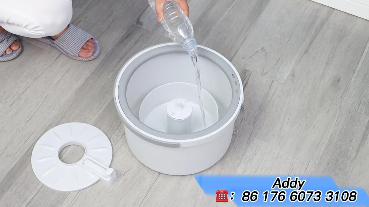 Discover the Secret to Effortless Cleaning: Water Separate Spin Mop Bucket Set. #mop #mopbucket