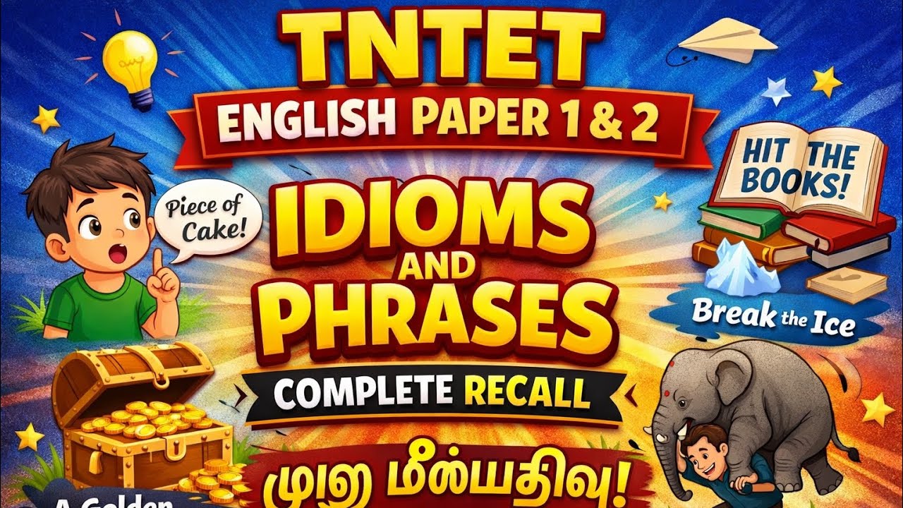 TNTET English Idioms and Phrases Completely 