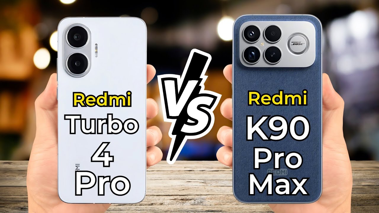 Redmi K90 Pro Max Vs Redmi Turbo 4 Pro 🔥 Full Specs Comparison
