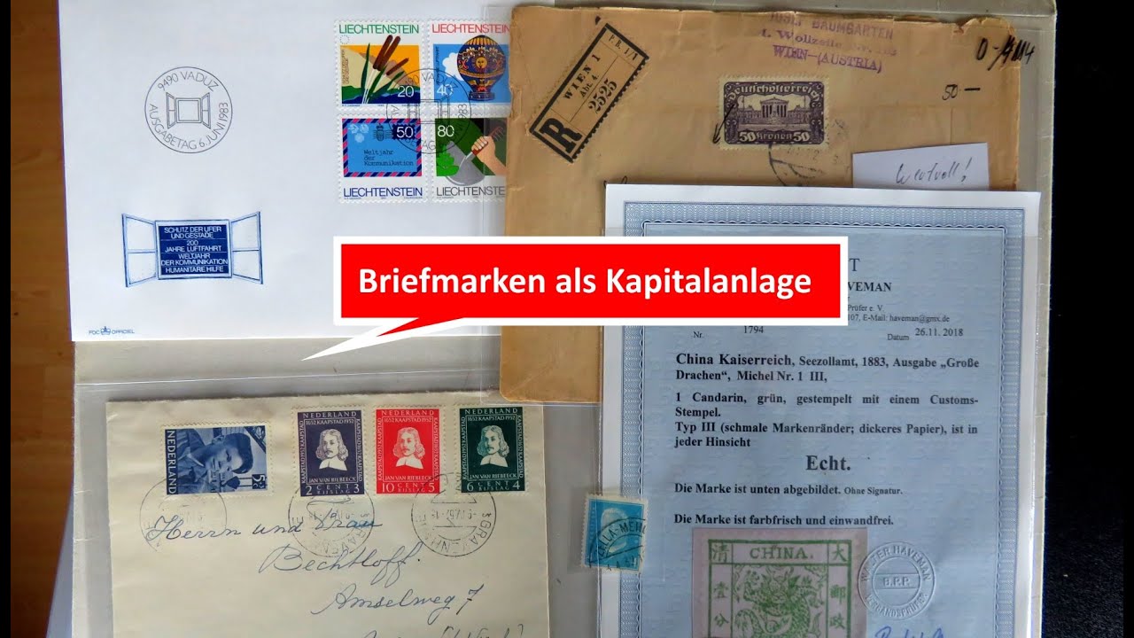 Mit Briefmarken als Kapitalanlage gegen Finanzcrash vorsorgen - Sammelobjekte als Wertanlage Teil 3