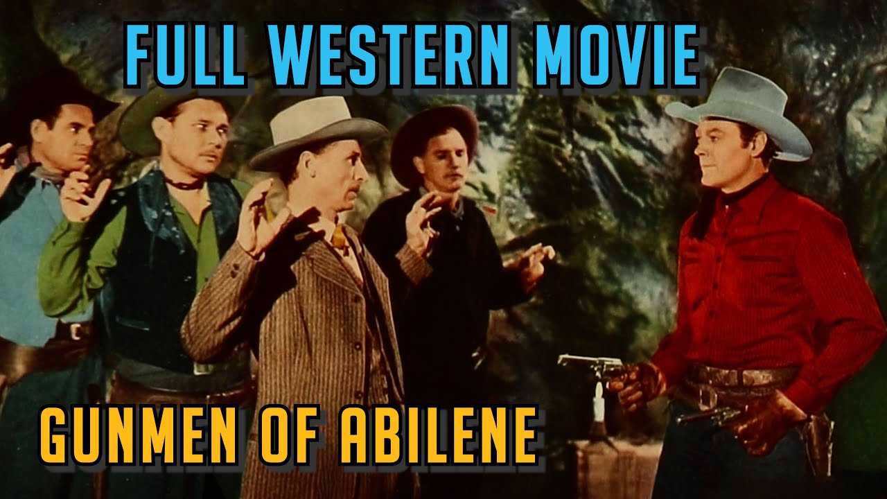 Full Western Movie! GUNMEN OF ABILENE Allan “Rocky” Lane! Roy Barcroft! Eddy Waller! Western Action!