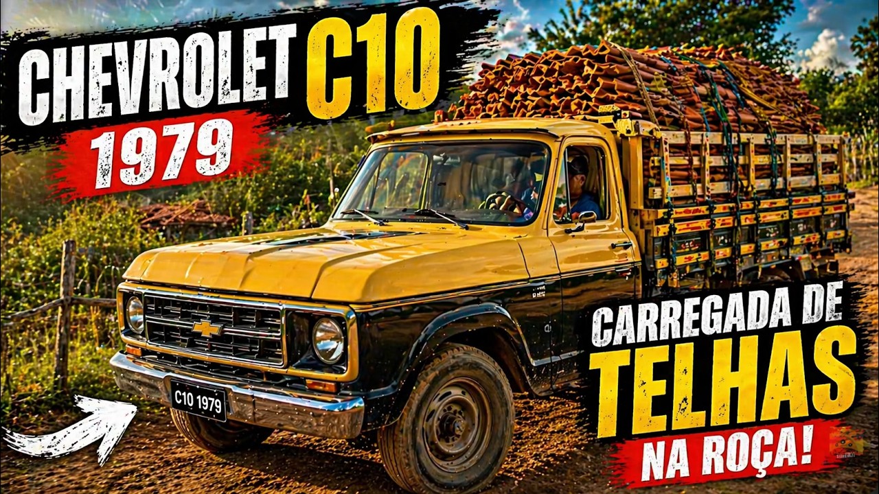 Chevorlet C10  1979 Carregada de TELHAS , Vida na Fazenda Prosa do Sertão Com Rambo da BAHIA