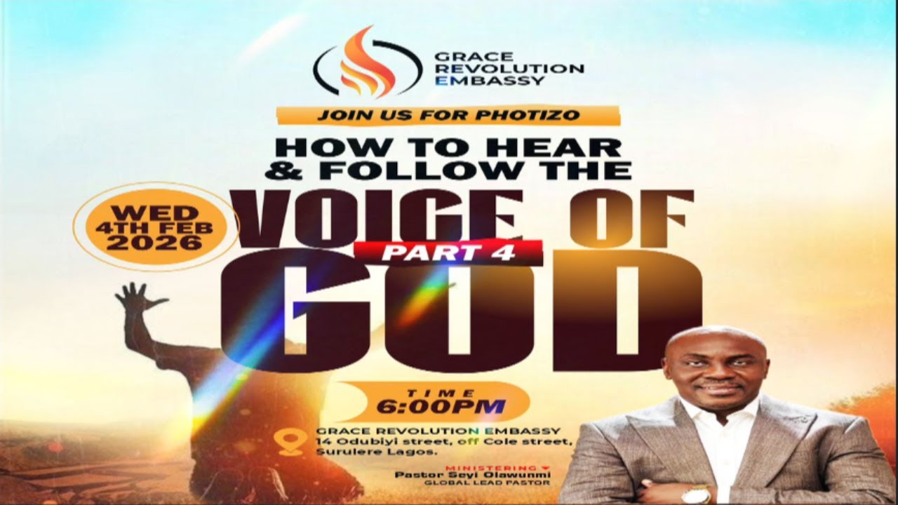 PHOTIZO | THEME: HOW TO HEAR & RECEIVE FROM GOD 4| Pst Seyi Olawunmi | GRE