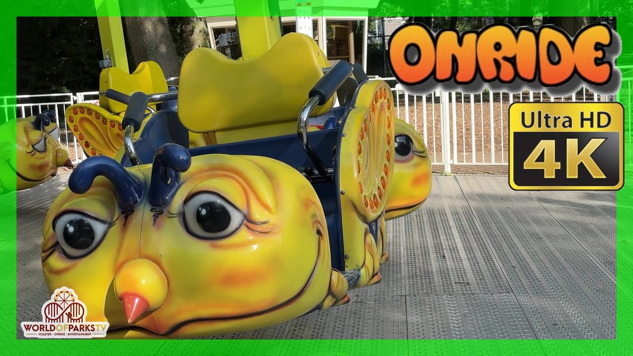 Bee Bee (ONRIDE POV) Amusementspark Tivoli Bee Bee HUSS Fahrgeschäft Freizeitpark Tivoli Niederlande