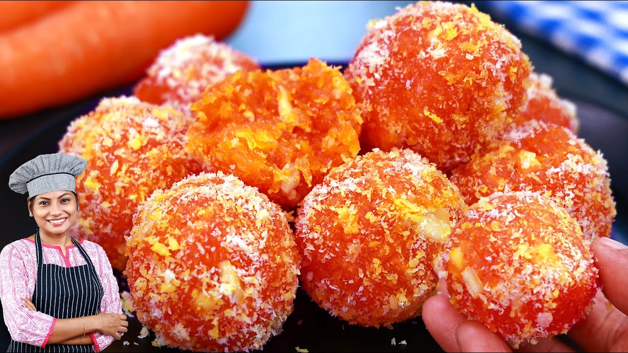 കാരറ്റ് ലഡു | Carrot Ladoo Recipe | Kerala Style | Carrot Recipes