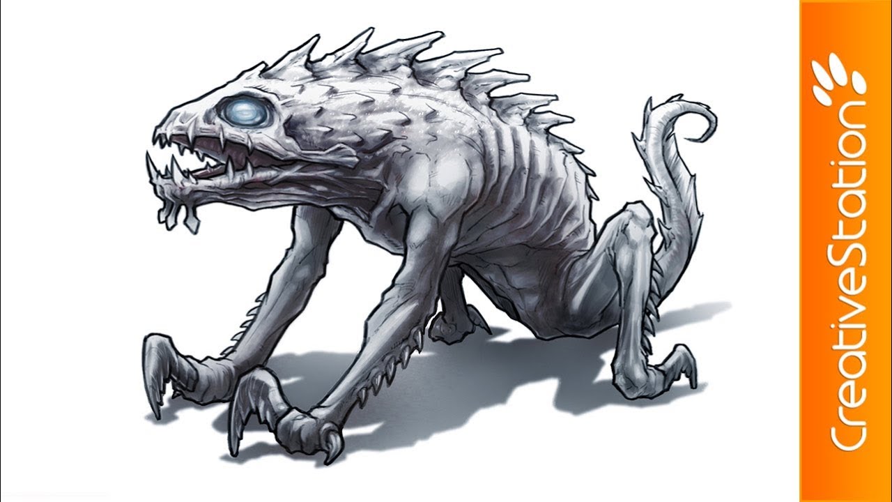 Creature - Concept art ( #Photoshop ) | CreativeStation