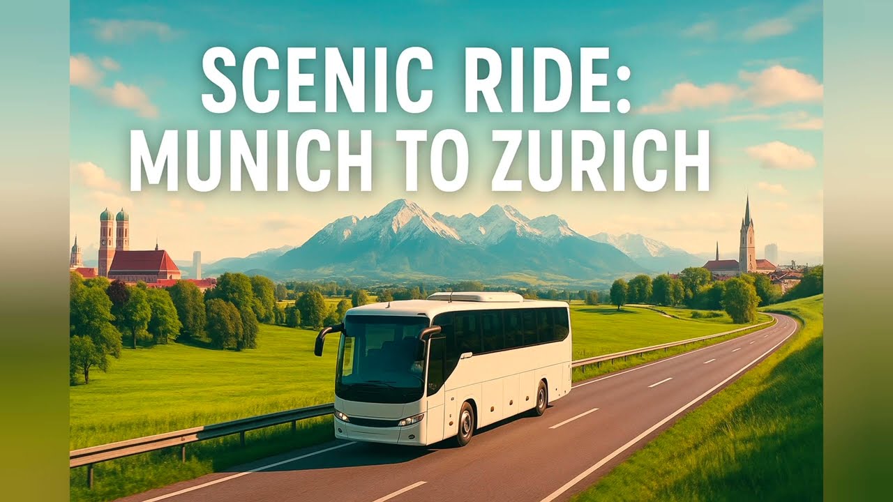 Munich to Zurich by Bus + Ferry | Scenic Europe Travel Vlog 2025 🚍⛴🇩🇪🇨🇭
