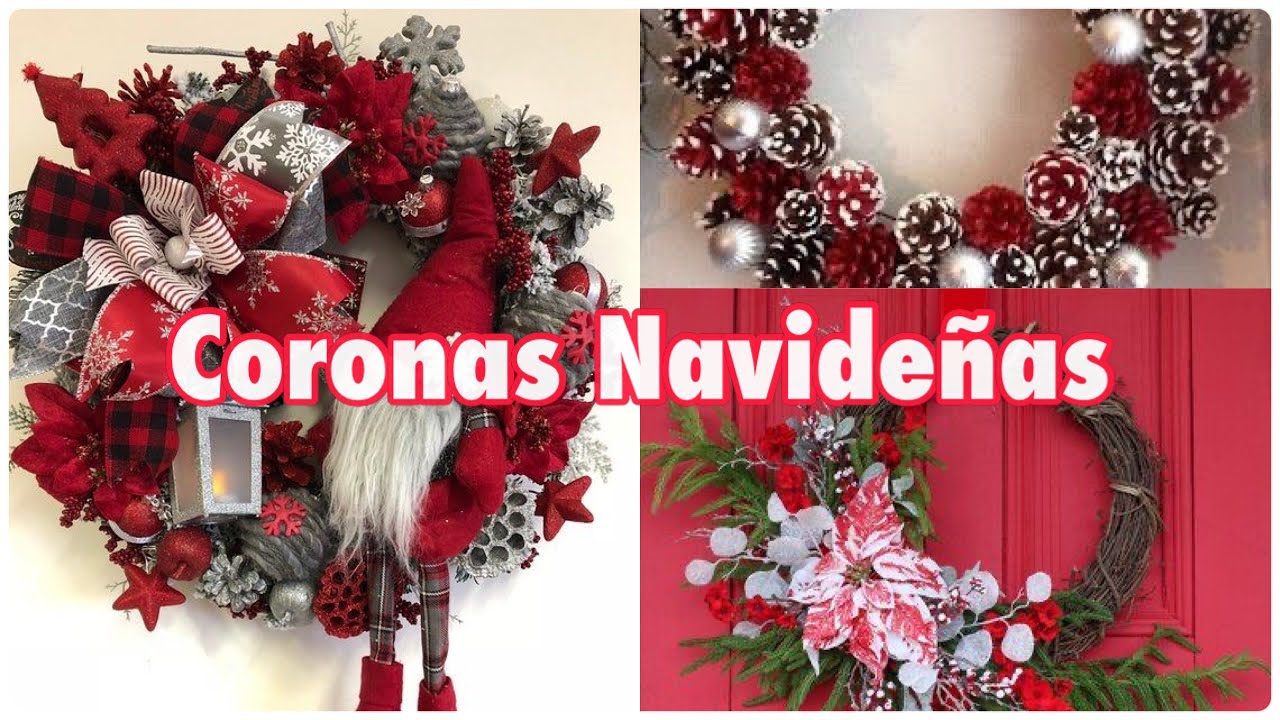 Ideas Navideñas / cómo hacer coronas para Navidad