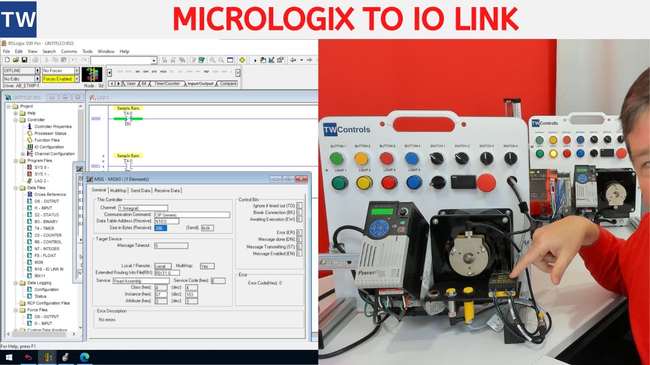 Integrating IO-Link Devices with Micrologix PLCs using CIP Messaging