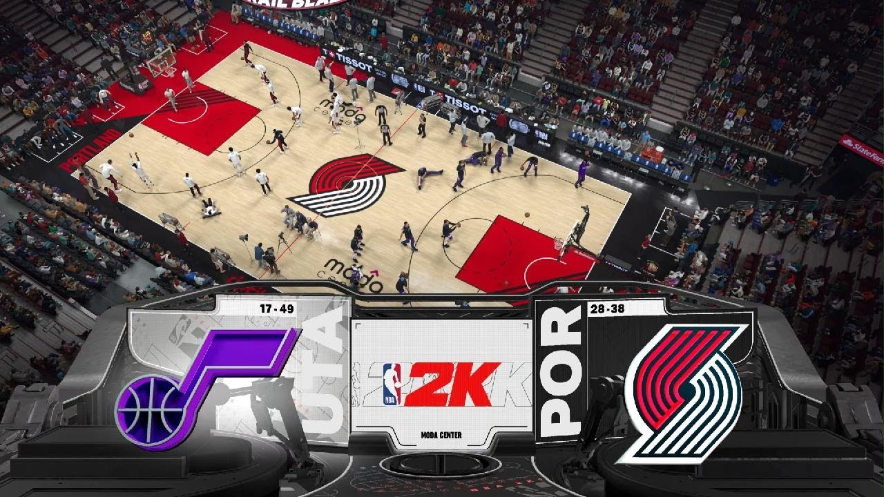 NBA 2K26 - Jazz at Trail Blazers - PS5 gameplay