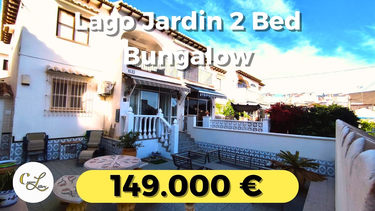 €149,000 Lago Jardin II Bungalow | Ground Floor 2 Bed with Garden & Community Pool