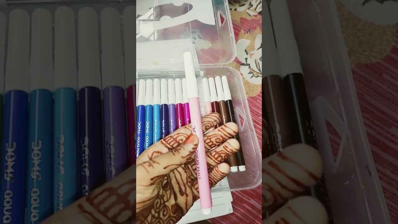 Project border with Doms sketch pens #viral