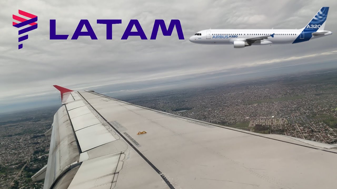 LATAM A320 Approach and Landing at CLOUDY Buenos Aires (EZE)