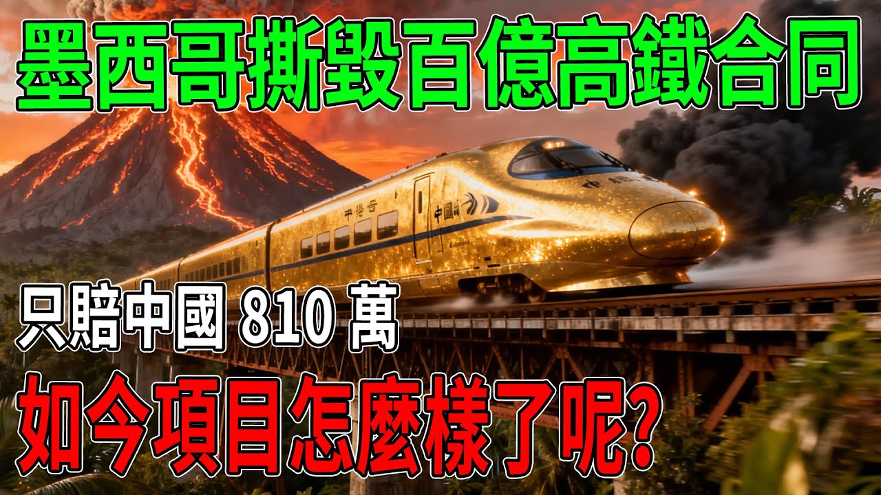 43億美元大單撕毀只賠810萬！墨西哥高鐵爛尾十年成笑話，中國拒絕接盤！#中國高鐵 #墨西哥 #基建狂魔 #一帶一路 #大國博弈 #中國製造 #時事熱點 #墨西哥高鐵