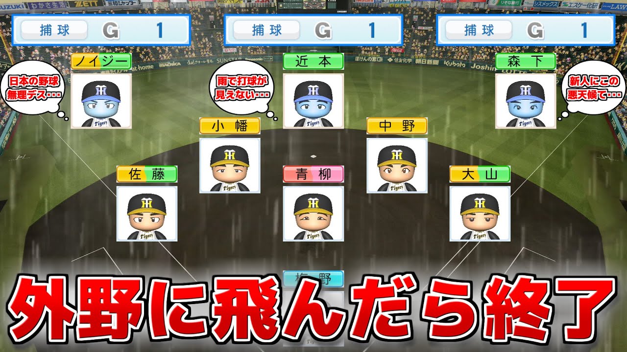 外野手だけが捕球Gのプロ野球 地獄絵図説【パワプロ2023】