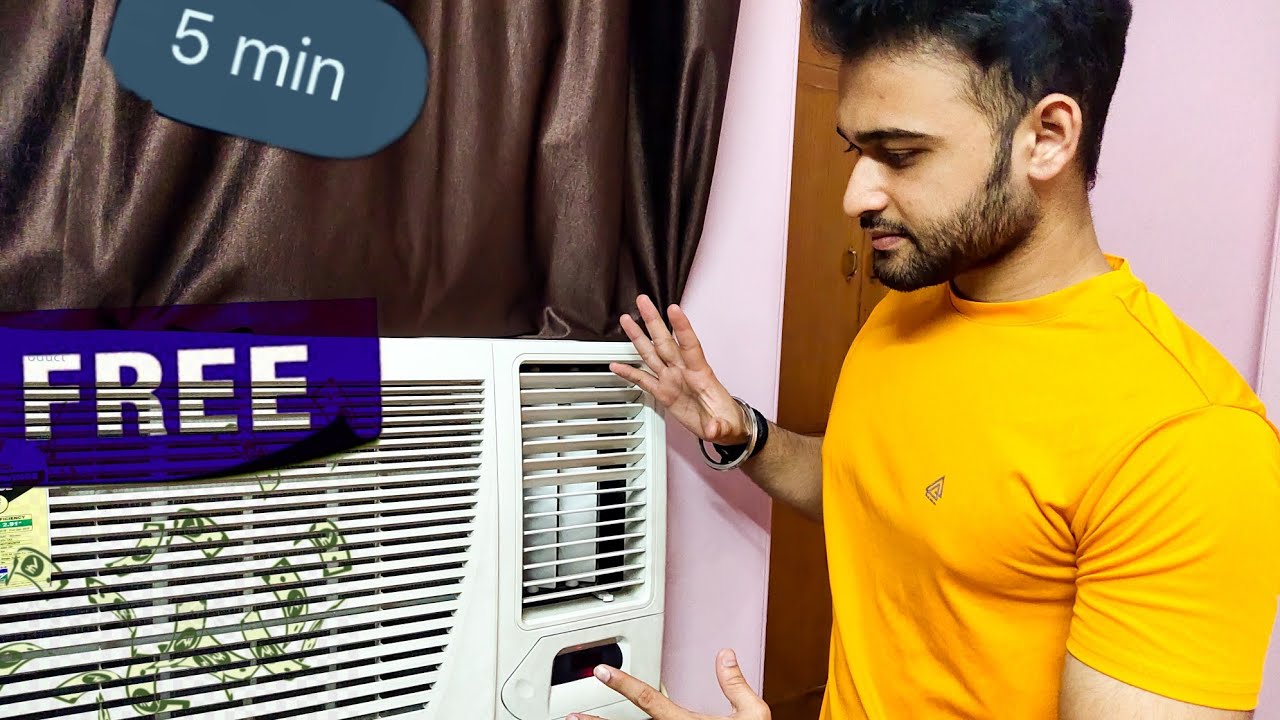 Tata Voltas Window AC Service at Home in Lockdown: Step by Step without any expense 🔥⚡