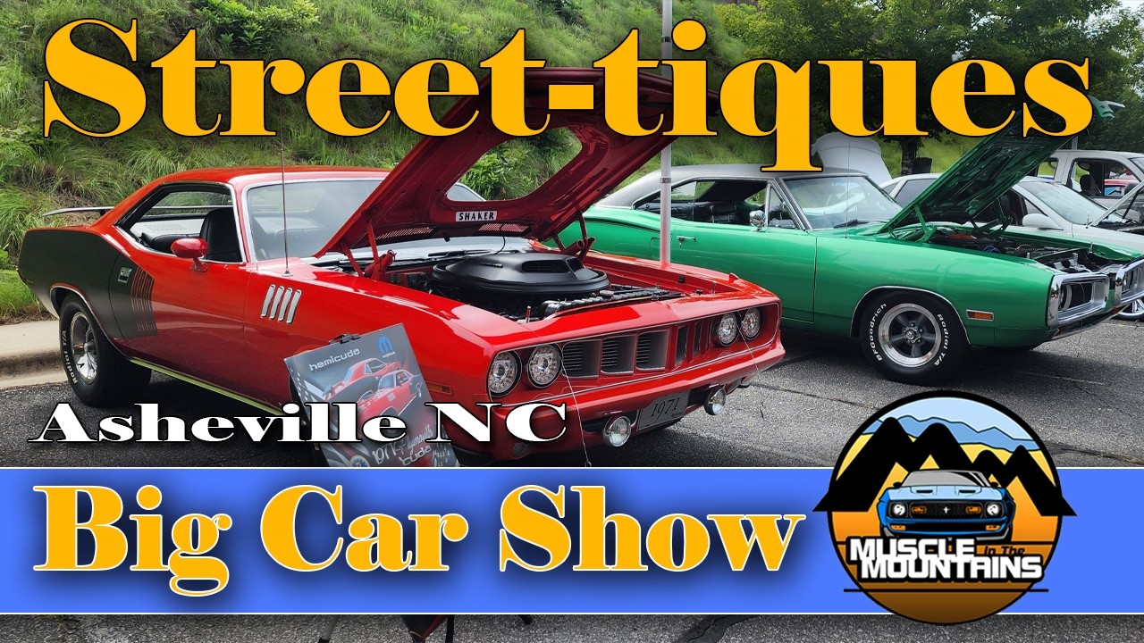 Big Car Show Street Tiques 2025 Asheville NC