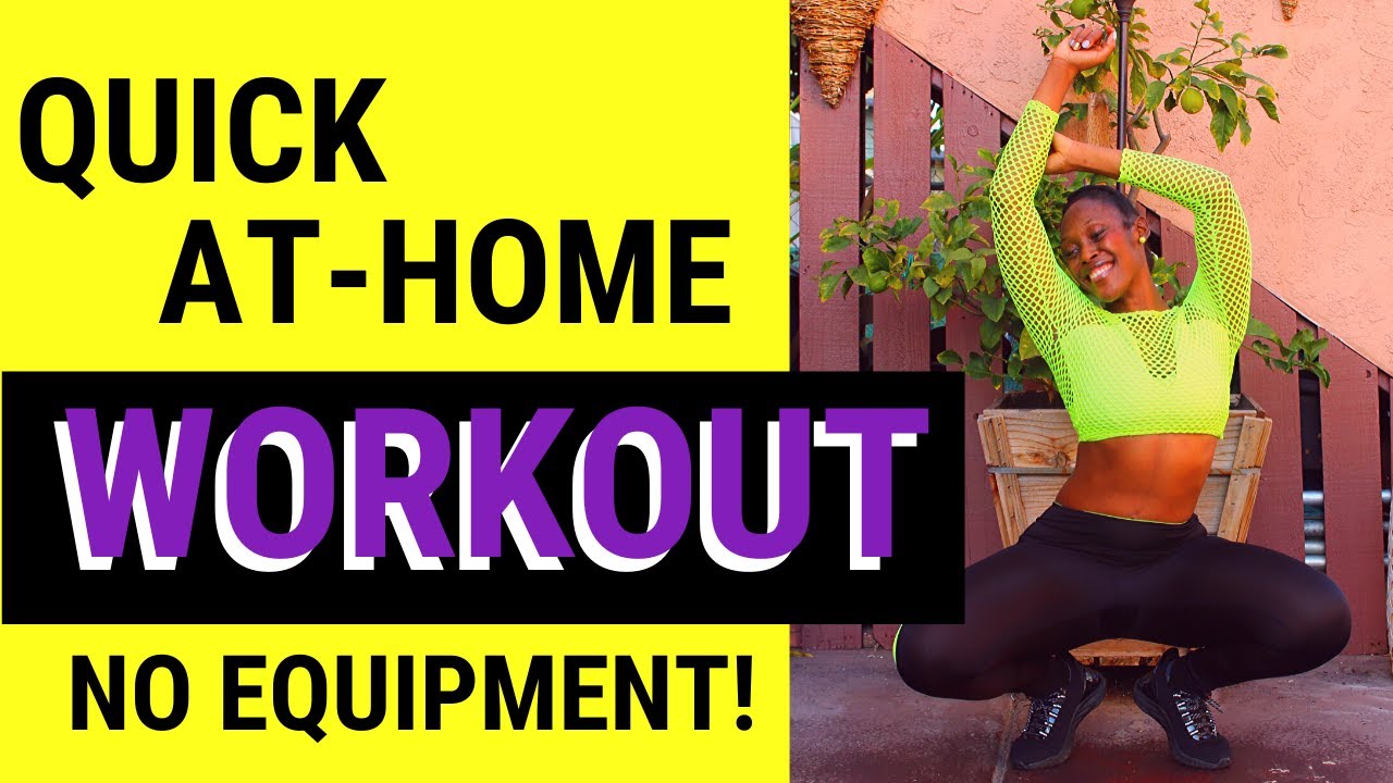 FUN & QUICK At-Home Workout [for when you don't feel like working out]