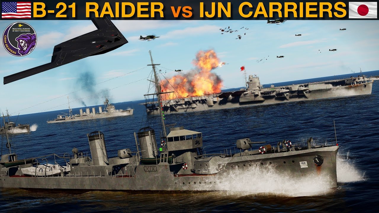 Сможет ли один рейдер B-21 уничтожить целую авианосную группу IJN Pearl Harbor? (WarGames 101) | DCS