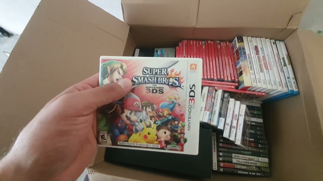 Separando Parte de Mi colección para ponerla en venta caja de switch, snes, ps2, wii, vita etc.