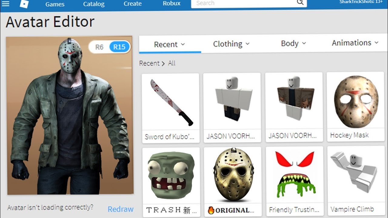 Making Jason Voorhees A Roblox Account!