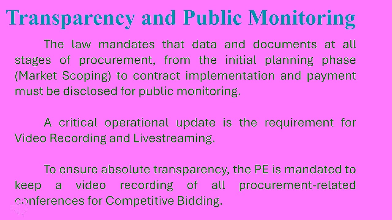 Procurement  Law  RA 12009