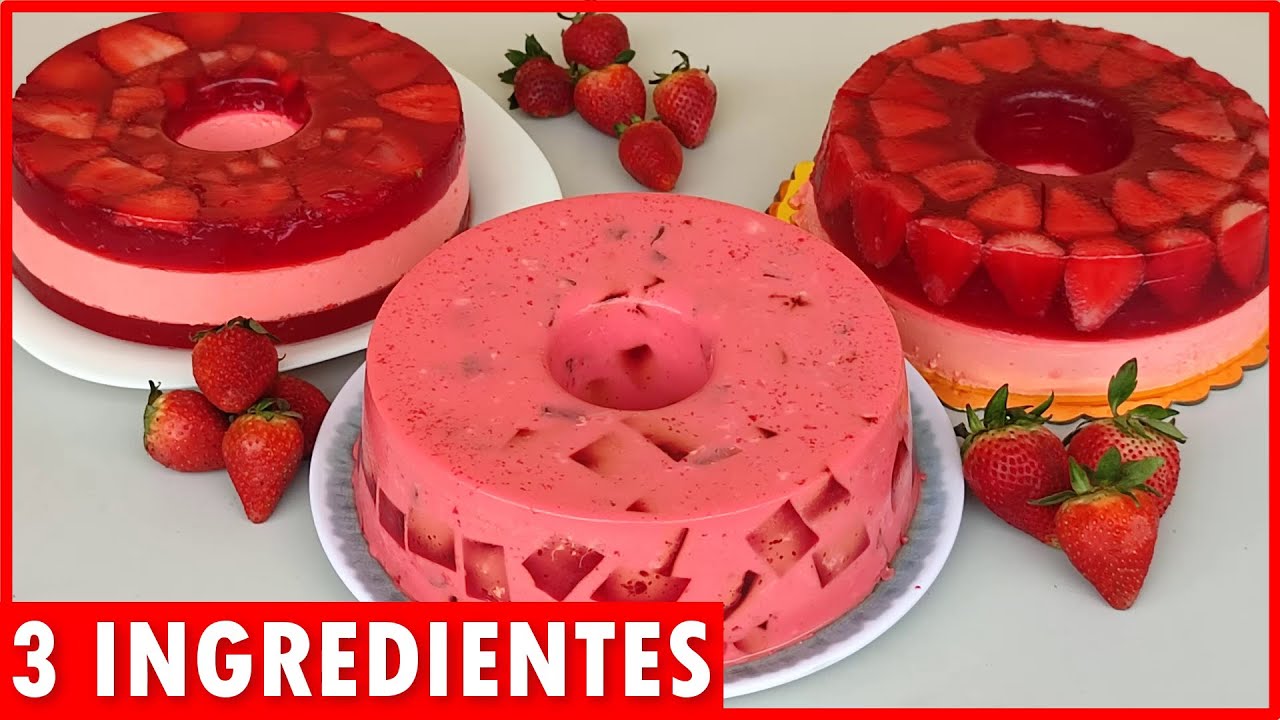 Si tienes FRESAS prepáralas Así…🍓Solo 3 Ingredientes Postre Para Día de las Madres VENDE mas!!!