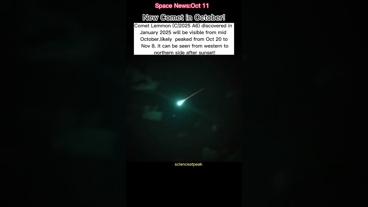 Comet Lemmon is coming in October 2025!