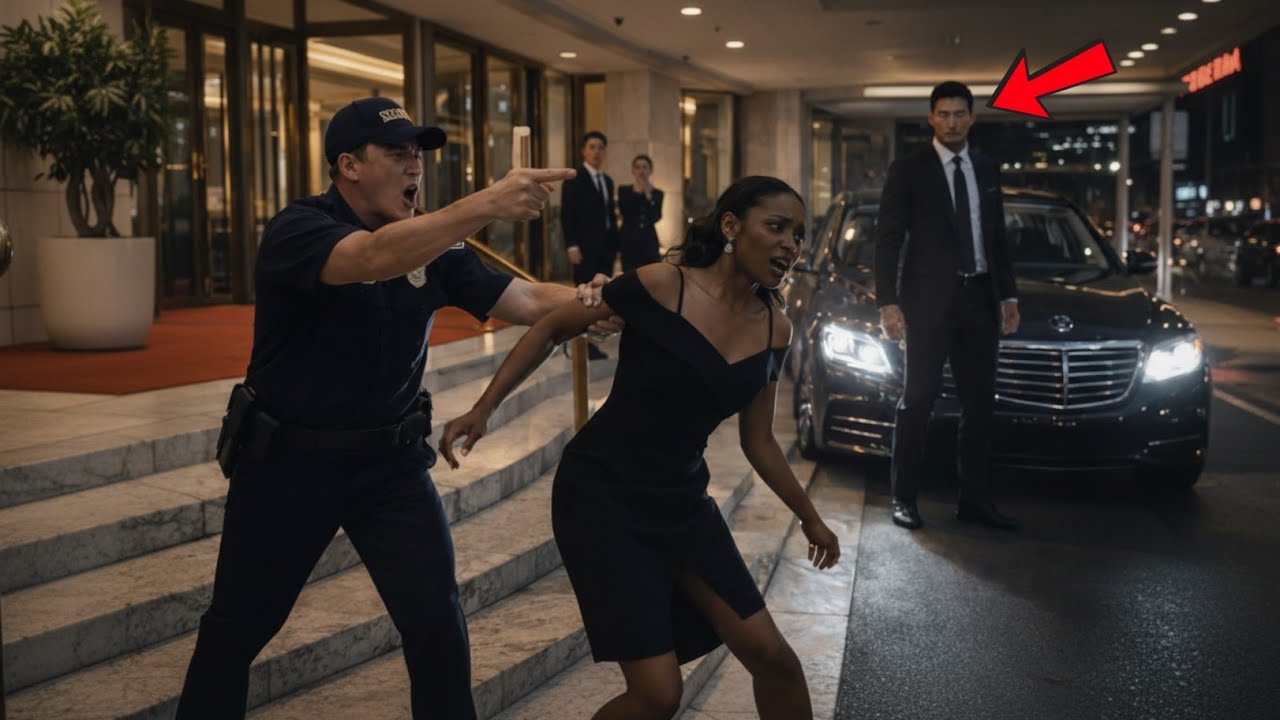 Security Guard Pushed the Black Woman Down the Stairs—Didn't See the Korean Mafia Boss's Car Pull Up