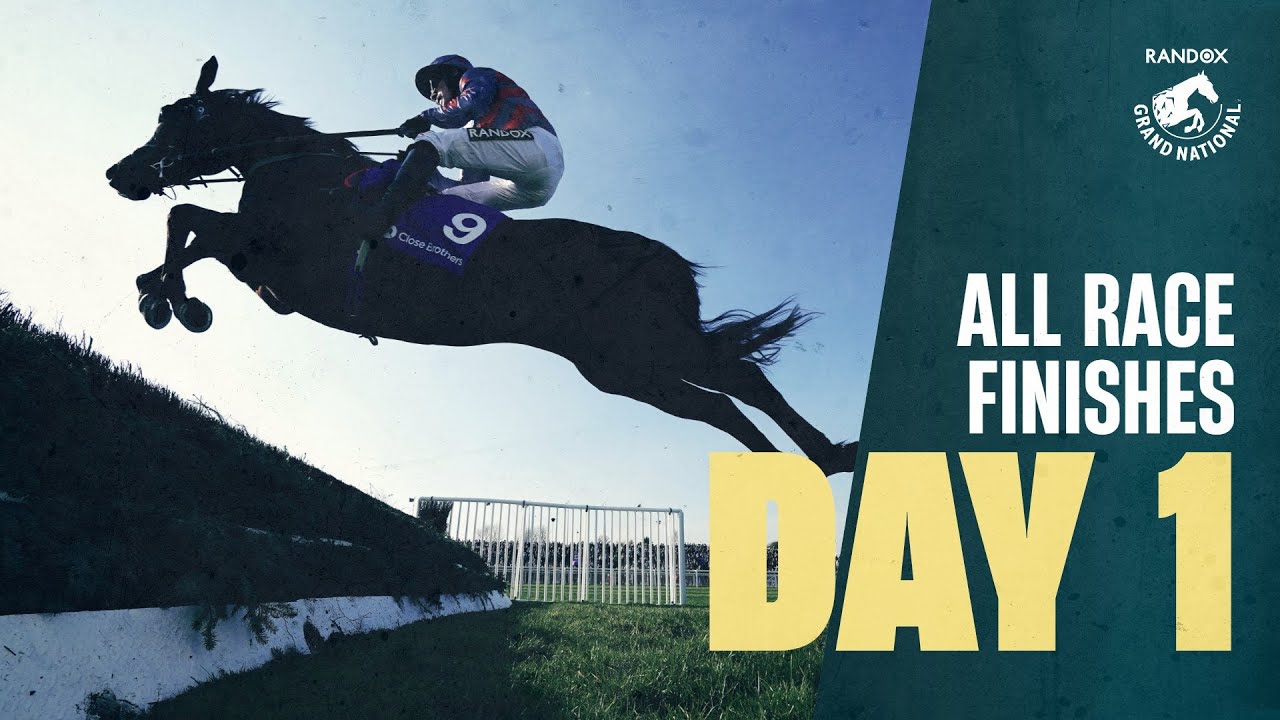 All race finishes from day 1 of the Randox Grand National Festival at Aintree racecourse