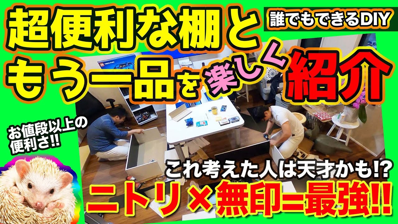 ニトリ × 無印 の超便利な DIY をご紹介!! 超お買い得なのに機能性抜群!! ぜひお試しあれ!! E-CarLife with 五味やすたか