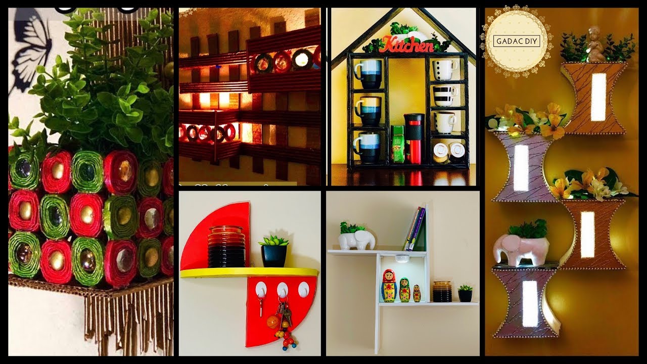 6 DIY Wall Shelves and Display Units| gadac diy| room decor| craft ideas for home decor| diy crafts