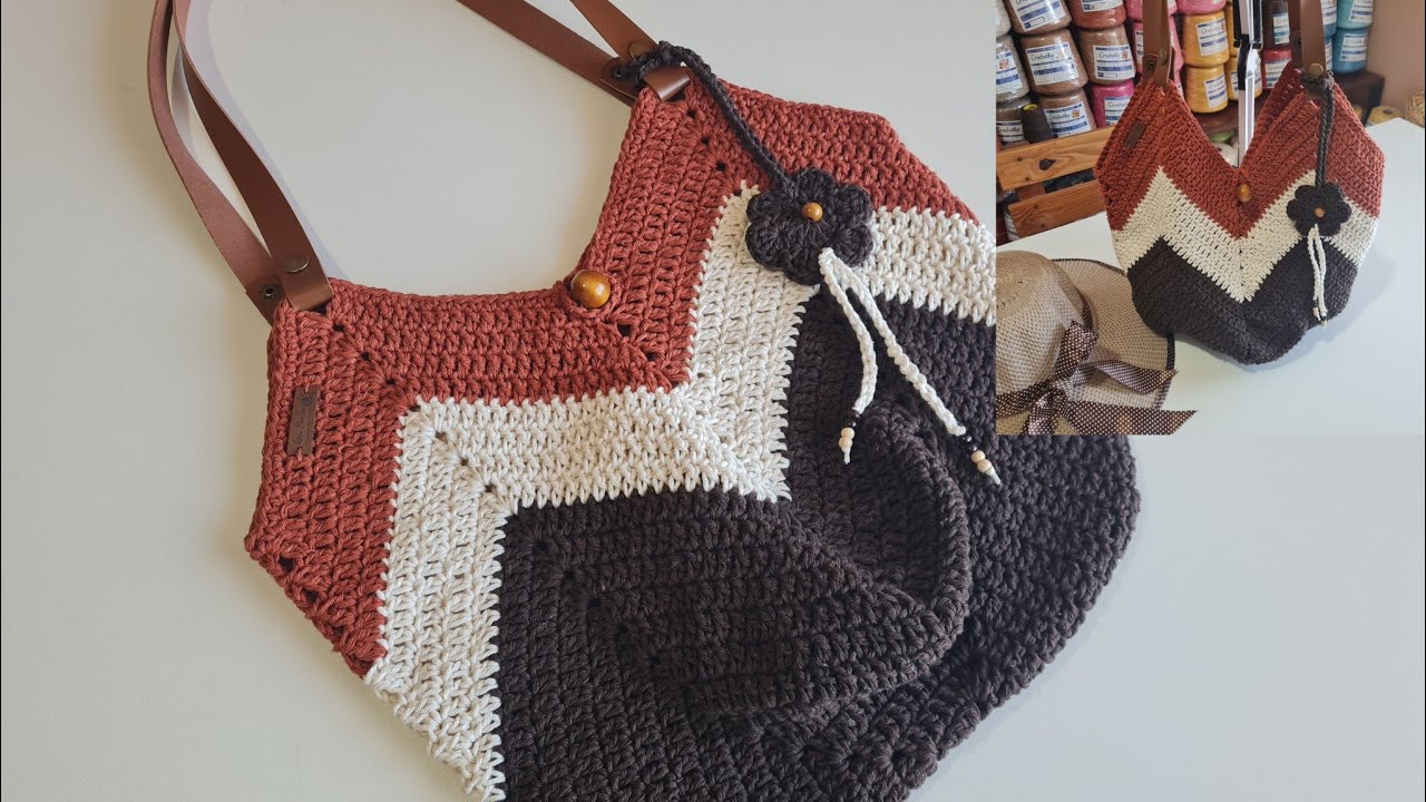 🎥 Bolsa Ana Passo a Passo: Linda, R&aacute;pida e Super F&aacute;cil de Fazer! 🧶👜💕