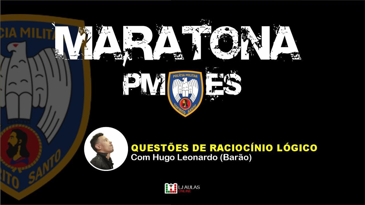 POLÍCIA MILITAR ESPÍRITO SANTO |Banca AOCP Maratona PMES #11 Questões Raciocínio Lógico e Matemático