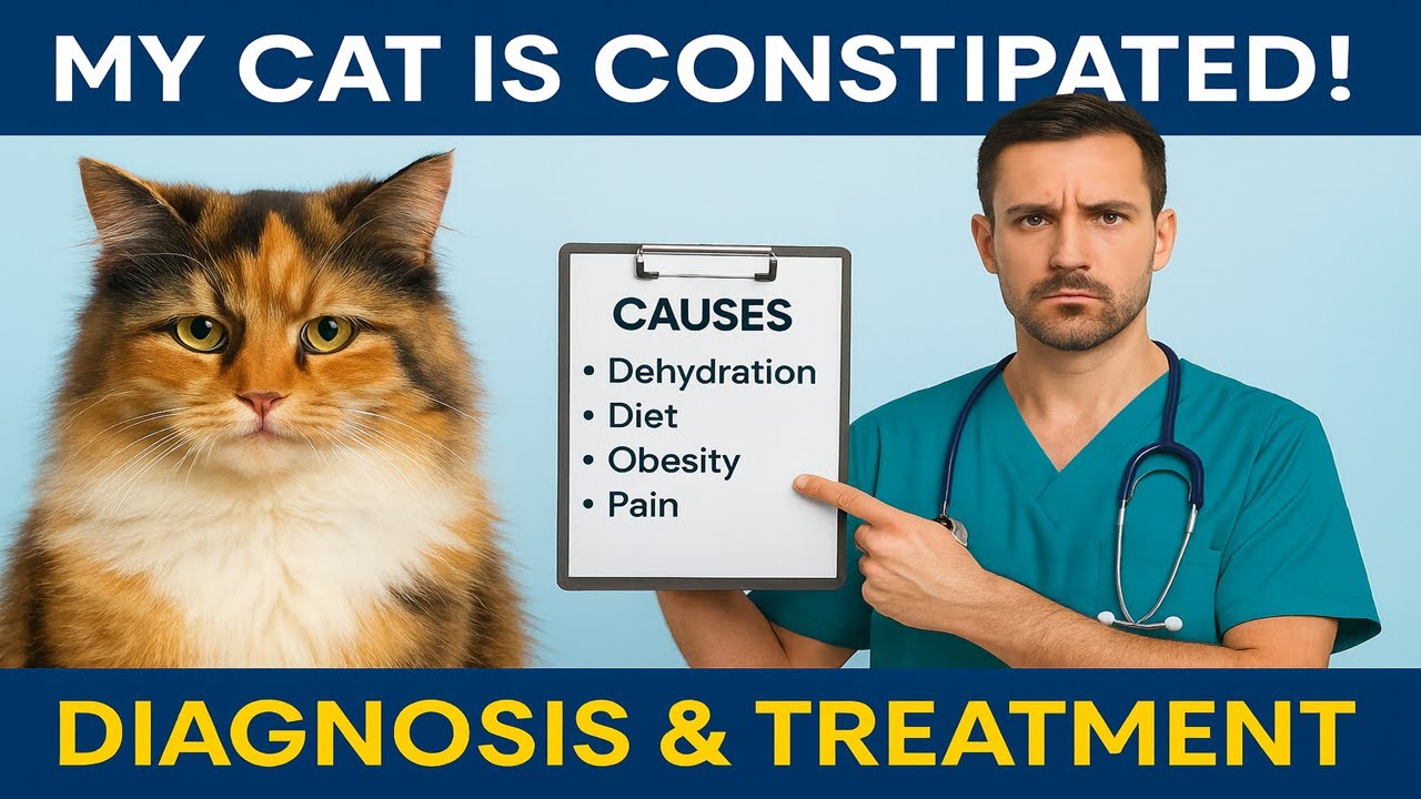 Cat Can&rsquo;t Poop? Constipation Signs, Megacolon & Treatment 🐱