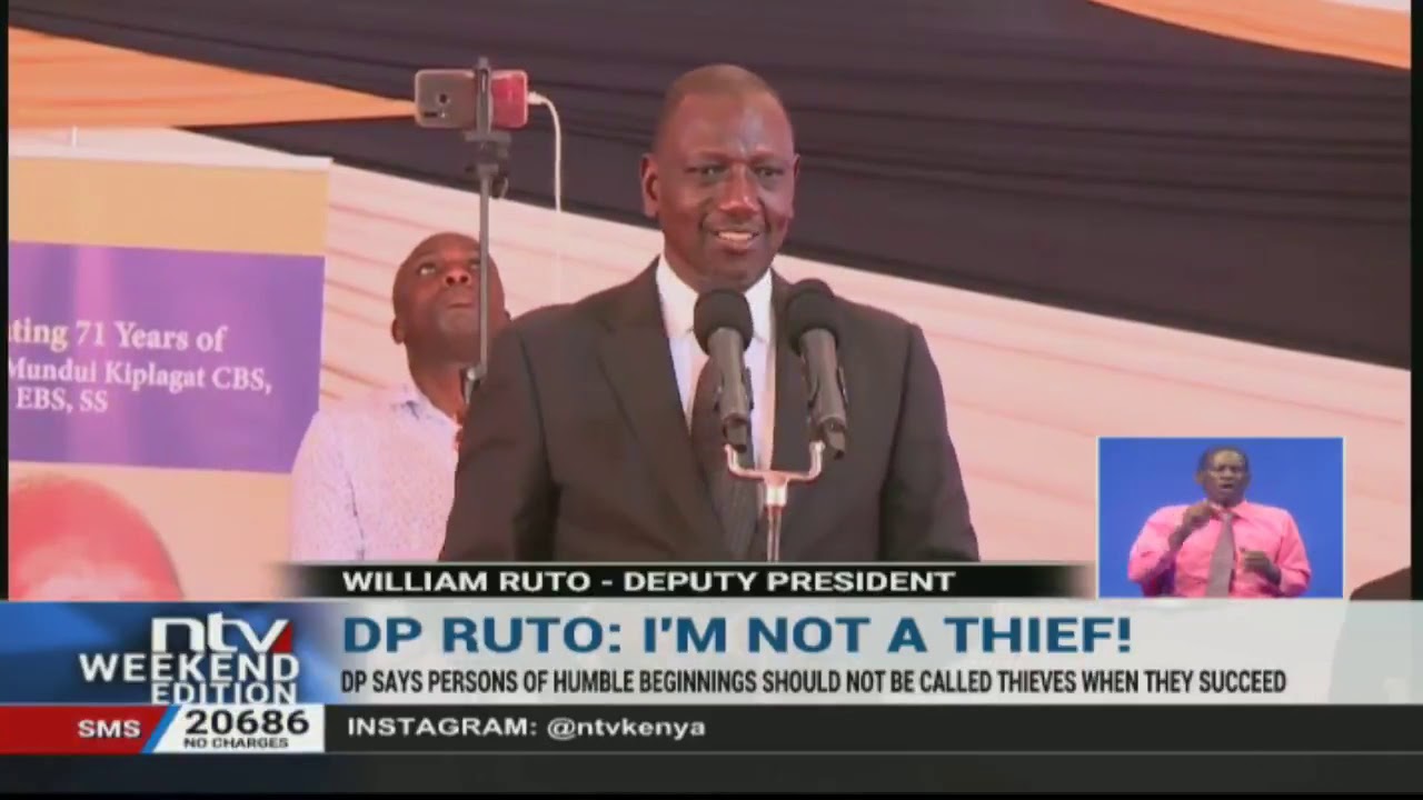 I am not a thief - DP Ruto
