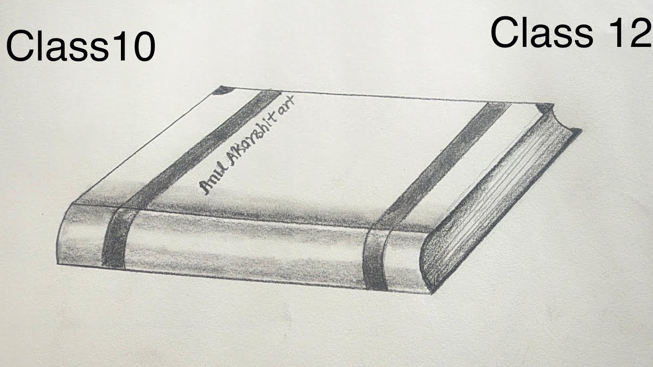  बंद पुस्तक बनाने का सबसे आसान तरीका | how to draw close book | step by step very easy close book up