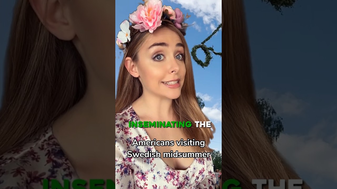 Americans visiting Swedish midsummer
