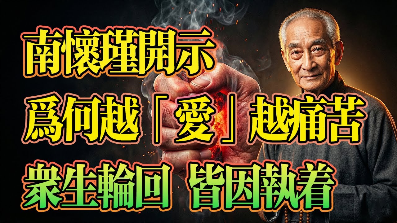 南懷瑾：我們為何越「愛」越痛苦，眾生輪回，皆因執著。#南懷瑾 #佛法智慧 #斷捨離 #金剛經 #人生感悟 #佛學 #佛教 #佛教故事
