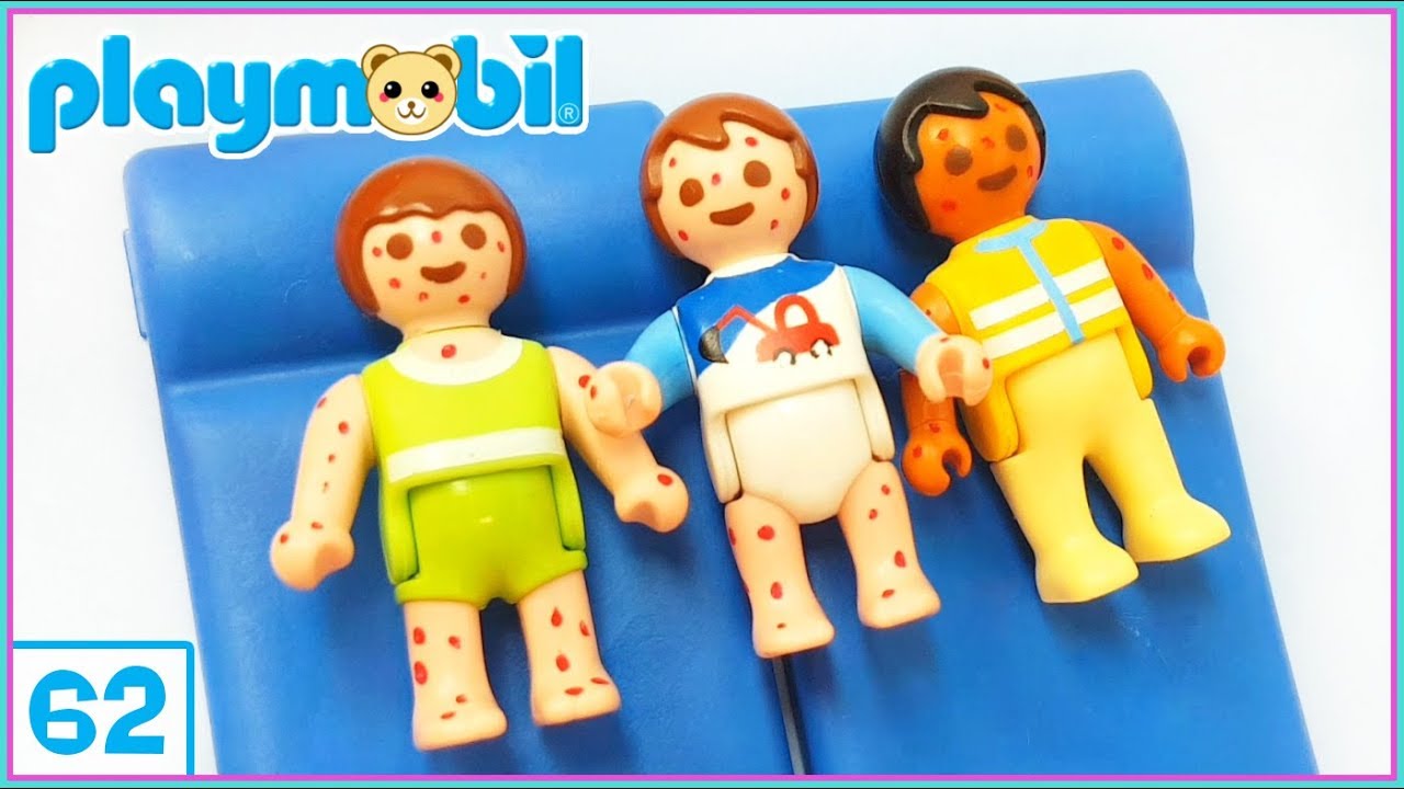 La familia Playmobil - Varicela en la guardería de bebés. Playmobil 62