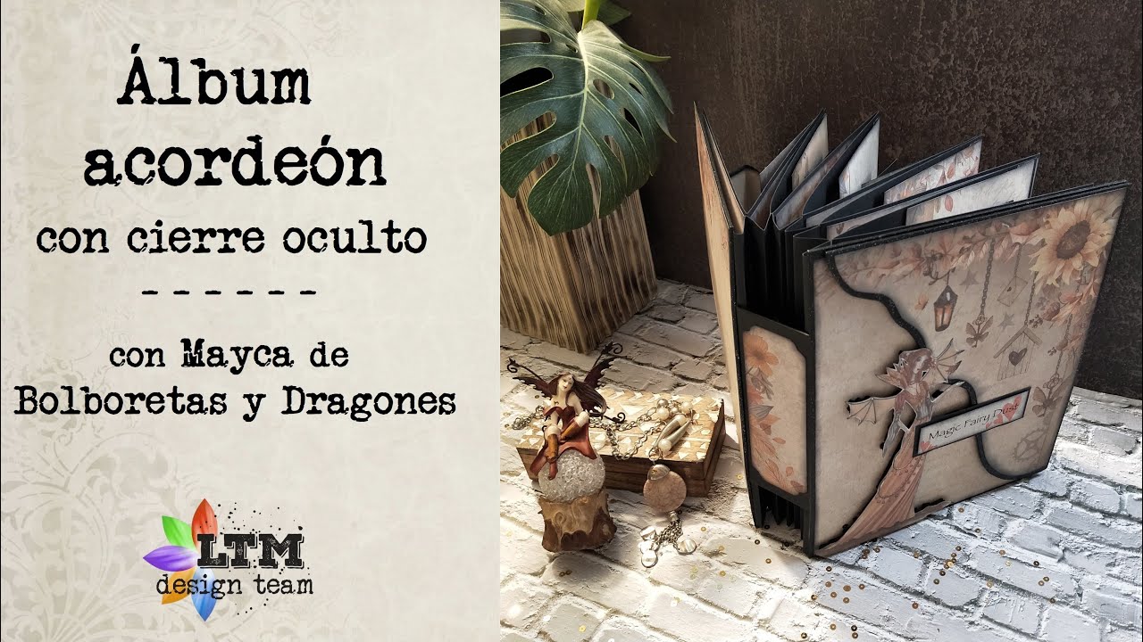 Tutorial Scrapbooking - ALBUM ACORDE&Oacute;N con cierre oculto
