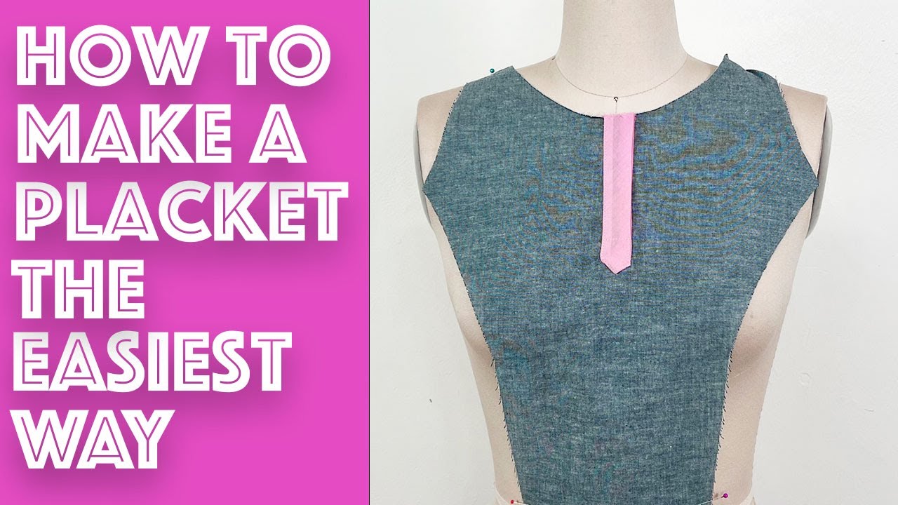 How To Sew A Neckline Placket Like A Pro | Sew Anastaisa
