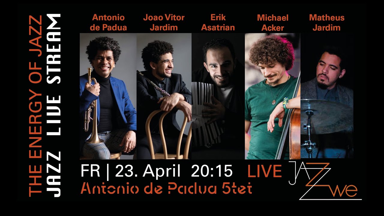 Antônio de Pádua 5tet - LIVE at ZWE Jazz Club, Vienna - JAZZ LIVE STREAM - Brazilian Jazz