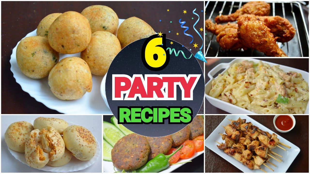 6 PARTY RECIPES by (YES I CAN COOK) #PartyRecipes #PartySnacks #Snacks #Sandwich #Pasta