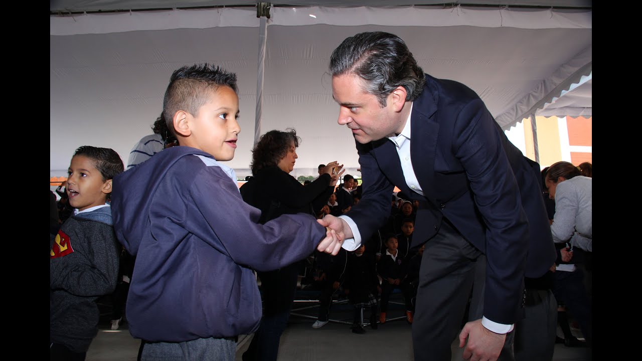 Visita del secretario Aurelio Nuño Mayer a la escuela primaria "Modelo"