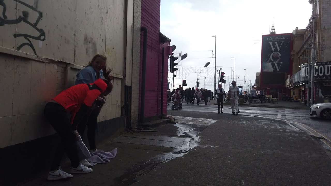 blackpool saturday afternoon  WOW !! how the weather changed in 30 mins horrendous !!