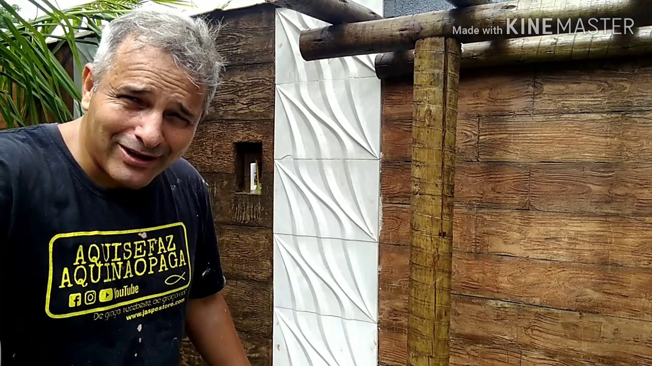 COLOQUEI GESSO 3D NA AREA EXTERNA OLHA O QUE ACONTECEU !  GESSO 3D CIMENTICIA - GESSO IMPERMEAVEL
