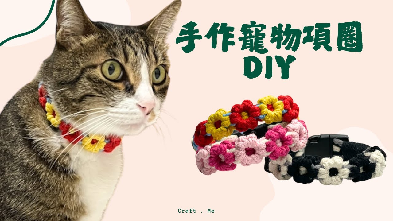 手作Macrame寵物項圈 新手也能做 ! Make a Handmade Pet Collar Step-by-Step Guide