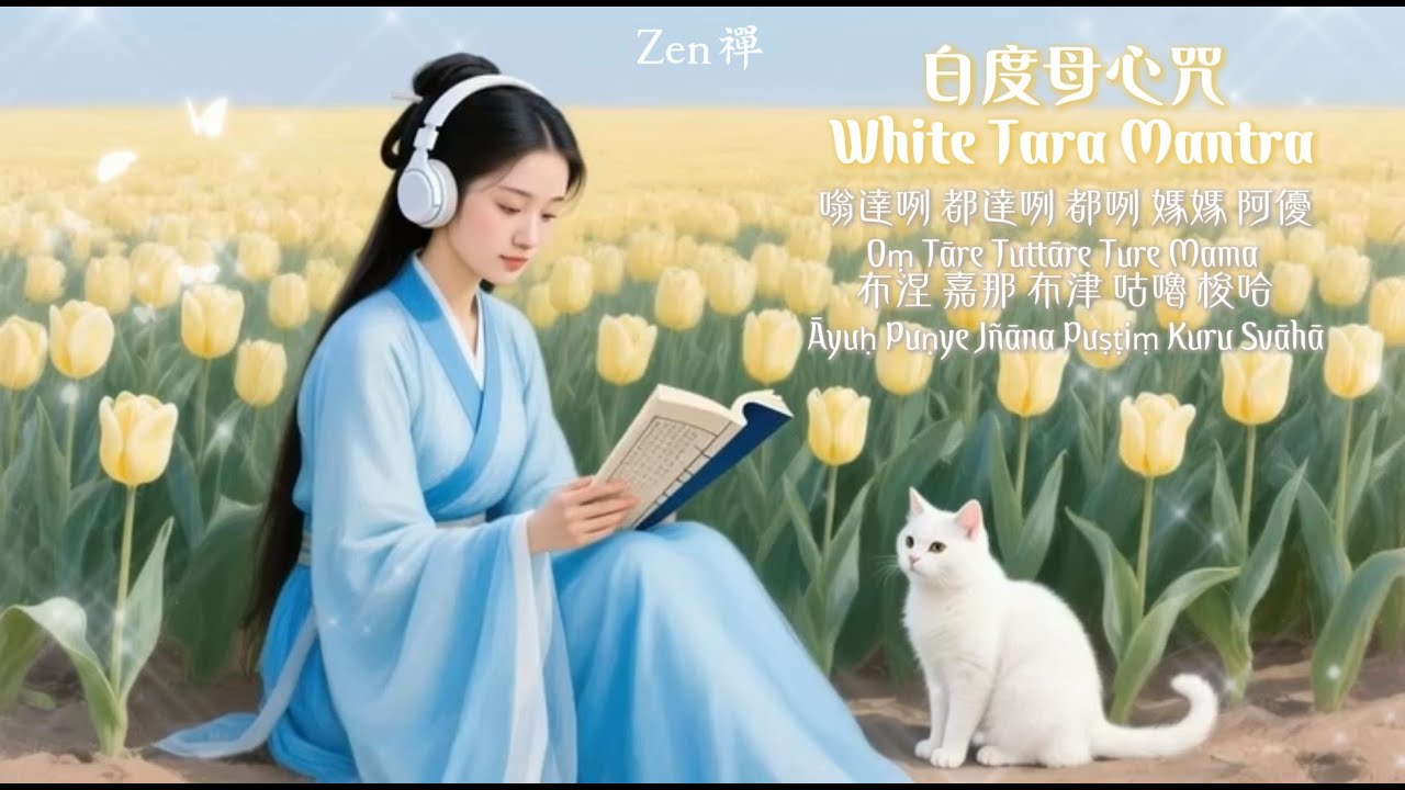 【白度母心咒】祈願長壽與安康 | White Tara Mantra•Live Meditation